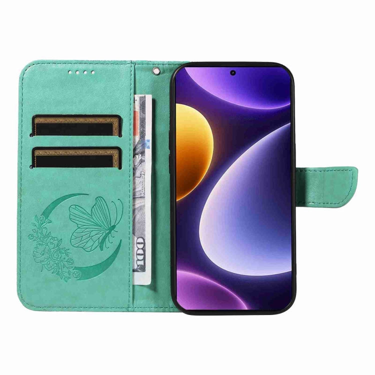 For Xiaomi Redmi Note 12 Turbo / Poco F5 Swallowtail Butterfly Embossed Leather Phone Case