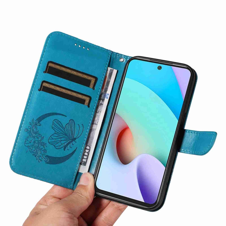 For Xiaomi Redmi 10 4G / 10 Prime Swallowtail Butterfly Embossed Leather Phone Case