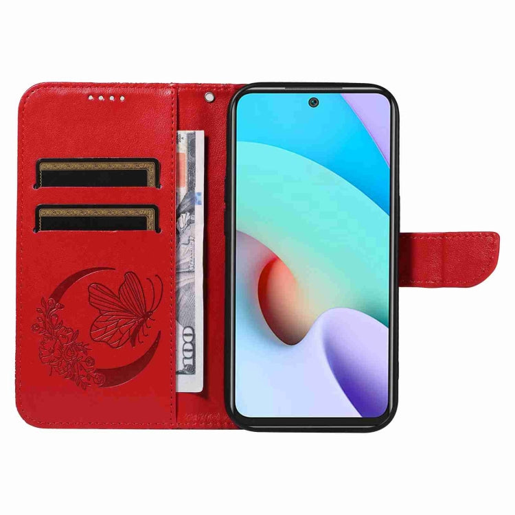 For Xiaomi Redmi 10 4G / 10 Prime Swallowtail Butterfly Embossed Leather Phone Case