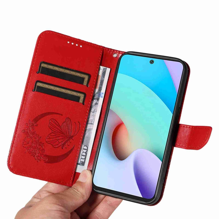 For Xiaomi Redmi 10 4G / 10 Prime Swallowtail Butterfly Embossed Leather Phone Case