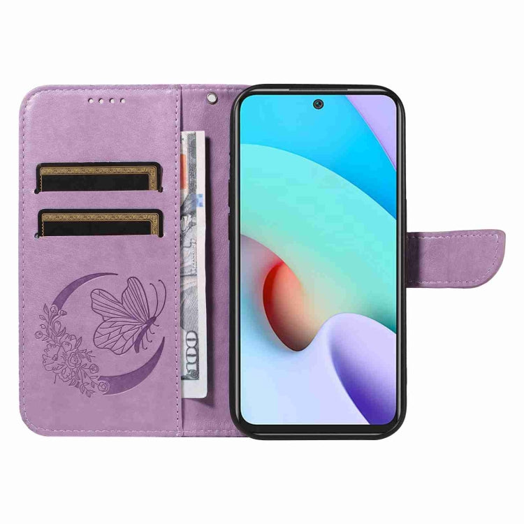 For Xiaomi Redmi 10 4G / 10 Prime Swallowtail Butterfly Embossed Leather Phone Case
