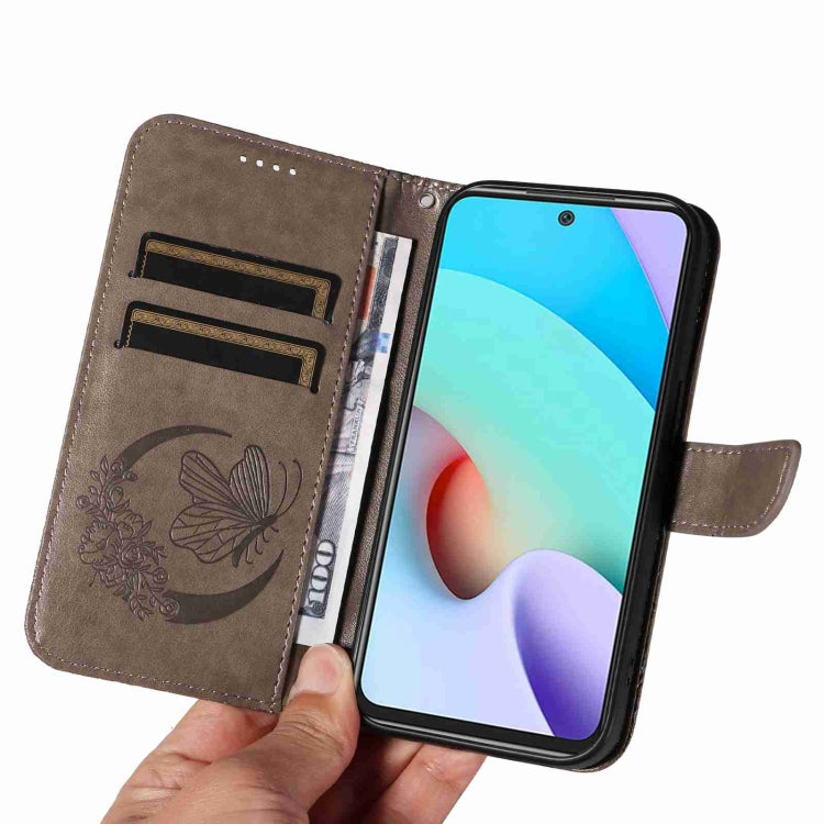 For Xiaomi Redmi 10 4G / 10 Prime Swallowtail Butterfly Embossed Leather Phone Case