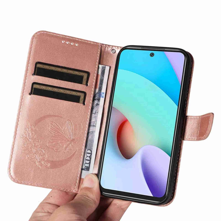 For Xiaomi Redmi 10 4G / 10 Prime Swallowtail Butterfly Embossed Leather Phone Case