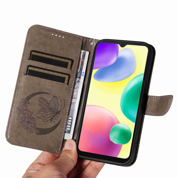 For Xiaomi Redmi 10A Swallowtail Butterfly Embossed Leather Phone Case