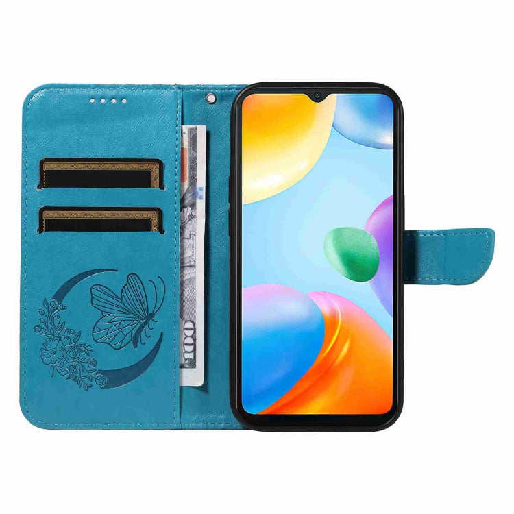 For Xiaomi Redmi 10C Swallowtail Butterfly Embossed Leather Phone Case