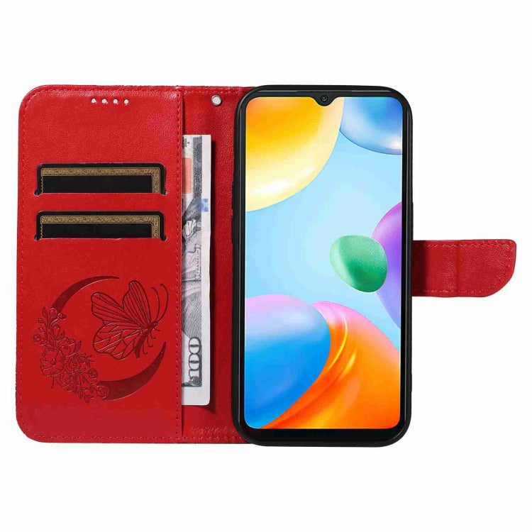 For Xiaomi Redmi 10C Swallowtail Butterfly Embossed Leather Phone Case