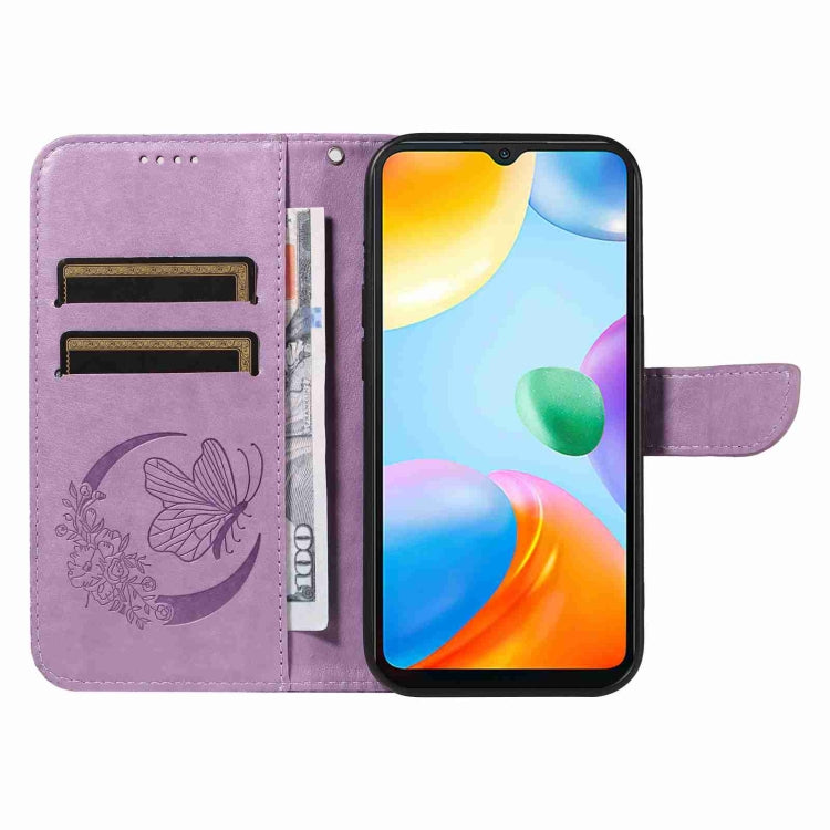 For Xiaomi Redmi 10C Swallowtail Butterfly Embossed Leather Phone Case