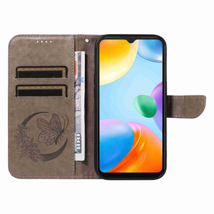 For Xiaomi Redmi 10C Swallowtail Butterfly Embossed Leather Phone Case