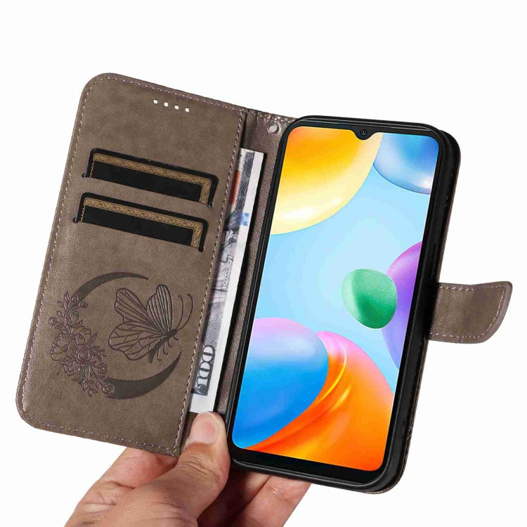 For Xiaomi Redmi 10C Swallowtail Butterfly Embossed Leather Phone Case
