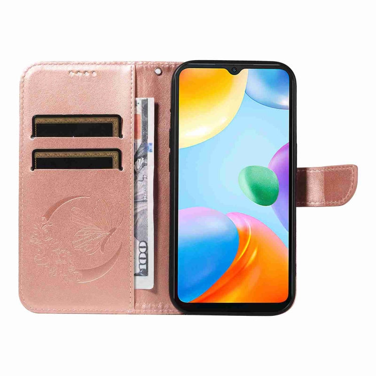For Xiaomi Redmi 10C Swallowtail Butterfly Embossed Leather Phone Case