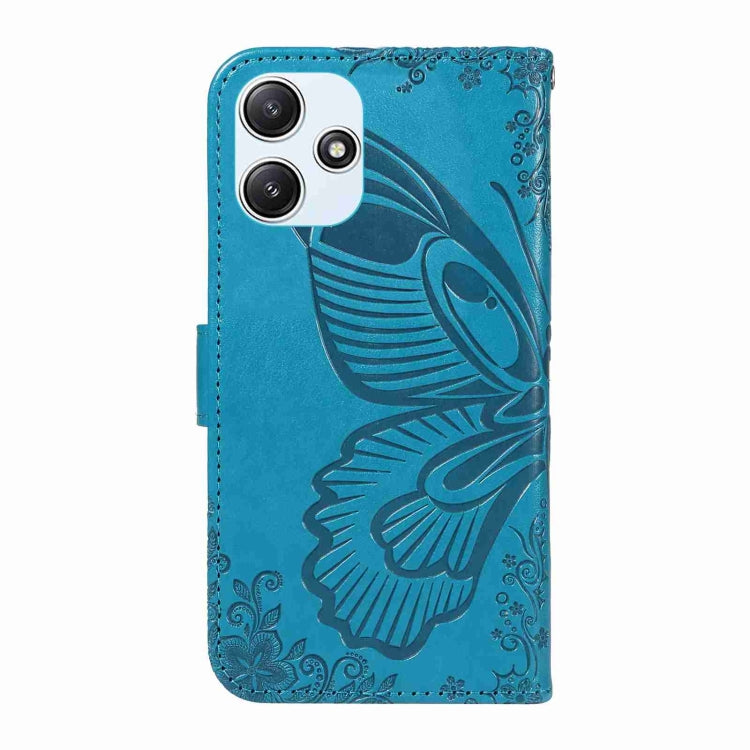 For Xiaomi Poco M6 Pro 5G Swallowtail Butterfly Embossed Leather Phone Case