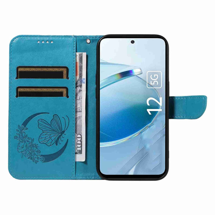 For Xiaomi Poco M6 Pro 5G Swallowtail Butterfly Embossed Leather Phone Case