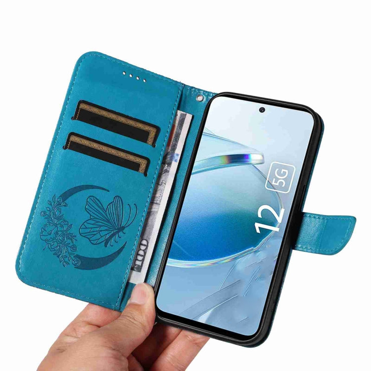 For Xiaomi Poco M6 Pro 5G Swallowtail Butterfly Embossed Leather Phone Case