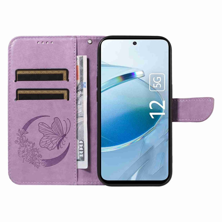 For Xiaomi Poco M6 Pro 5G Swallowtail Butterfly Embossed Leather Phone Case