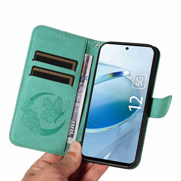 For Xiaomi Poco M6 Pro 5G Swallowtail Butterfly Embossed Leather Phone Case