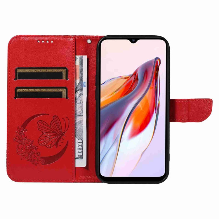 For Xiaomi Redmi 11A 4G Swallowtail Butterfly Embossed Leather Phone Case