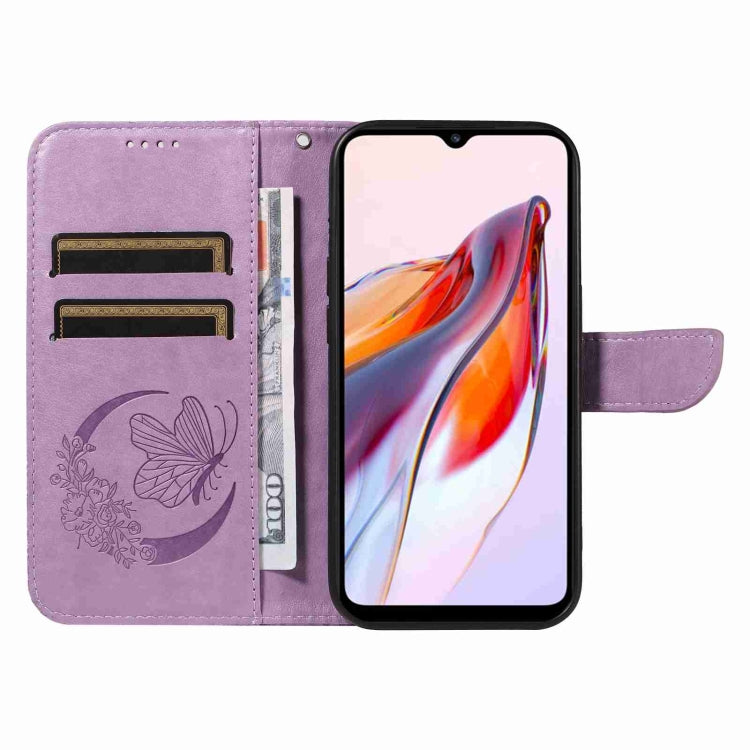 For Xiaomi Redmi 11A 4G Swallowtail Butterfly Embossed Leather Phone Case
