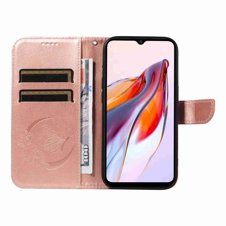 For Xiaomi Redmi 11A 4G Swallowtail Butterfly Embossed Leather Phone Case