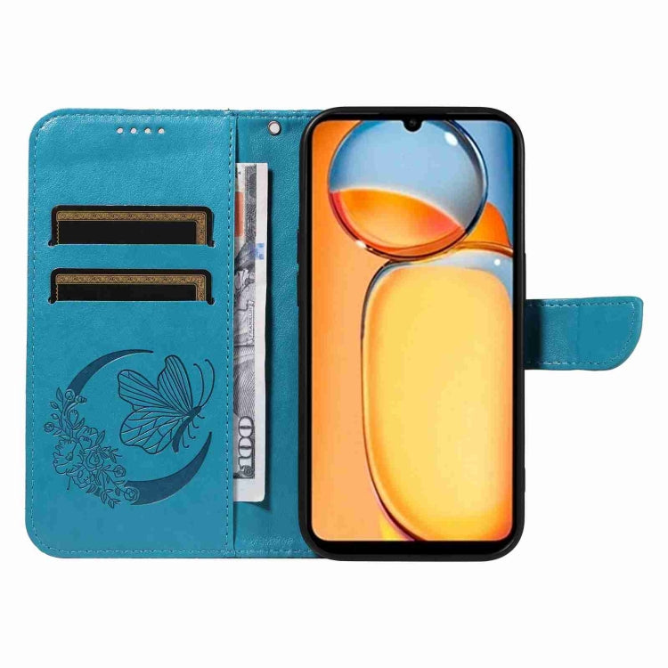 For Xiaomi Redmi 13C / Poco C65 Swallowtail Butterfly Embossed Leather Phone Case