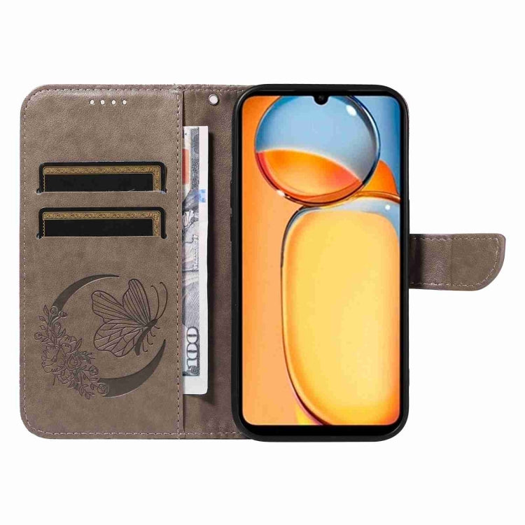 For Xiaomi Redmi 13C / Poco C65 Swallowtail Butterfly Embossed Leather Phone Case