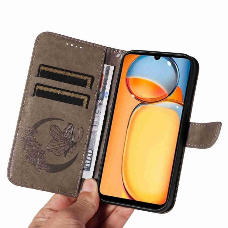 For Xiaomi Redmi 13C / Poco C65 Swallowtail Butterfly Embossed Leather Phone Case