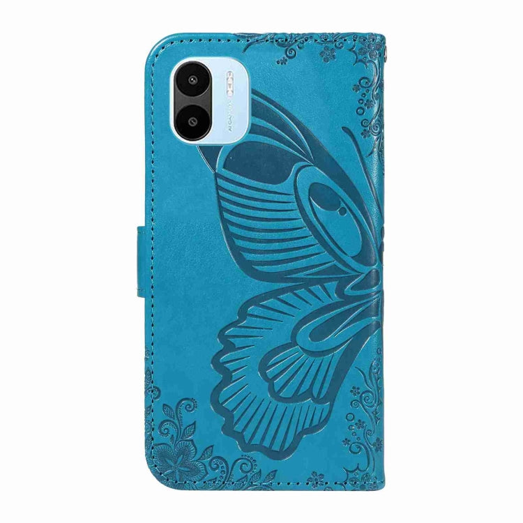 For Xiaomi Redmi A1 Swallowtail Butterfly Embossed Leather Phone Case