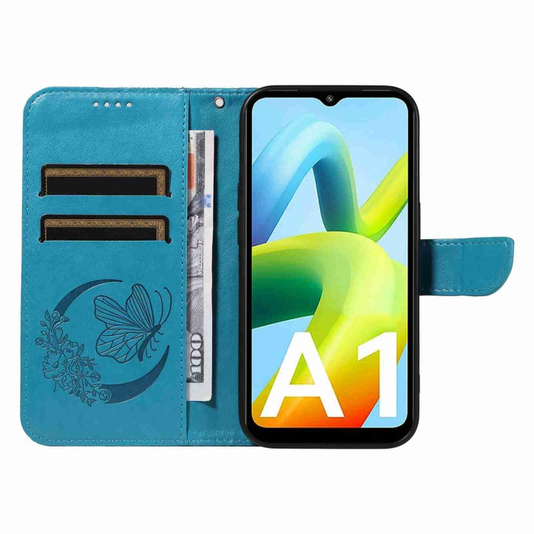 For Xiaomi Redmi A1 Swallowtail Butterfly Embossed Leather Phone Case