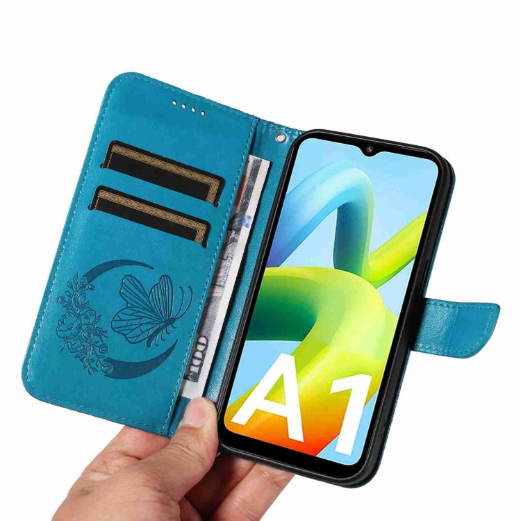 For Xiaomi Redmi A1 Swallowtail Butterfly Embossed Leather Phone Case