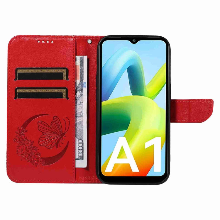 For Xiaomi Redmi A1 Swallowtail Butterfly Embossed Leather Phone Case