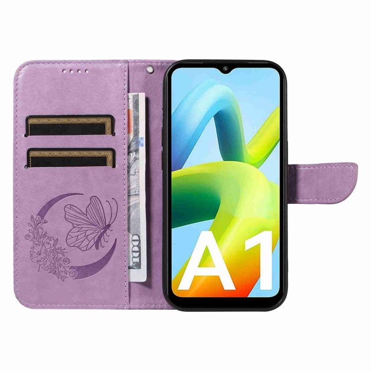For Xiaomi Redmi A1 Swallowtail Butterfly Embossed Leather Phone Case