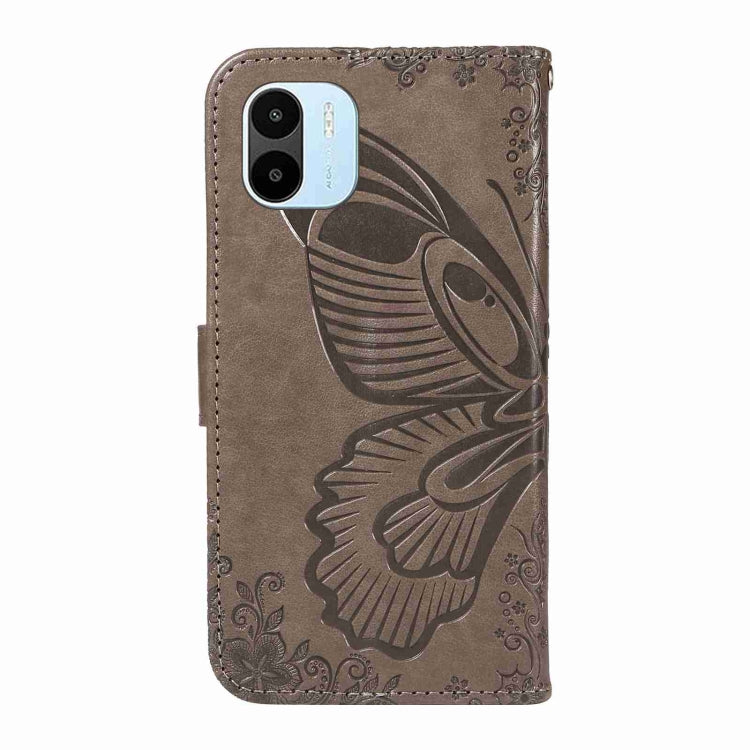 For Xiaomi Redmi A1 Swallowtail Butterfly Embossed Leather Phone Case