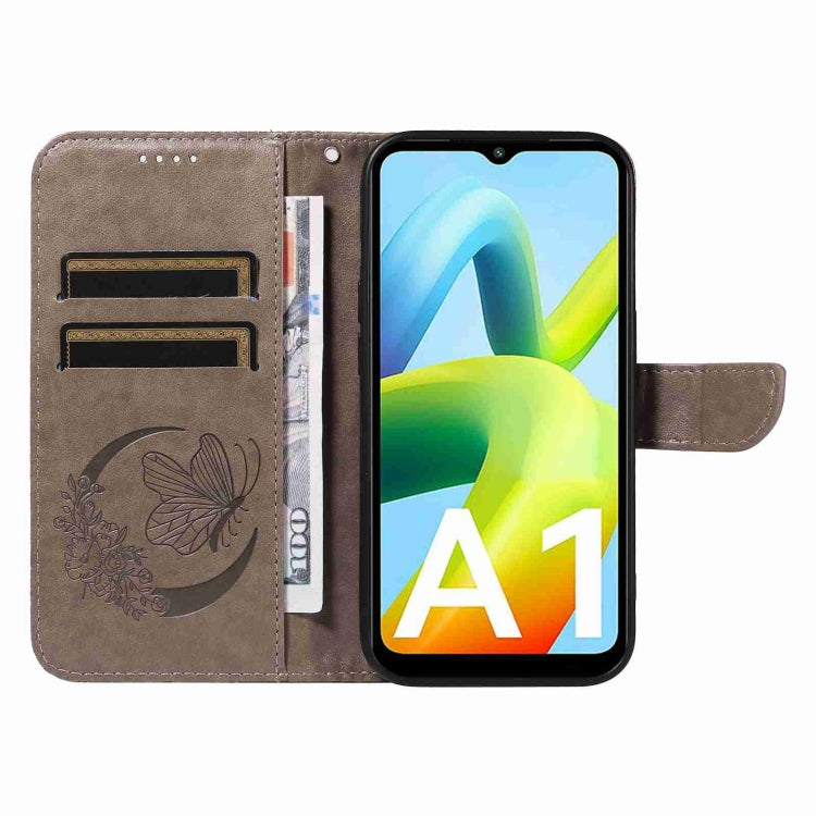 For Xiaomi Redmi A1 Swallowtail Butterfly Embossed Leather Phone Case