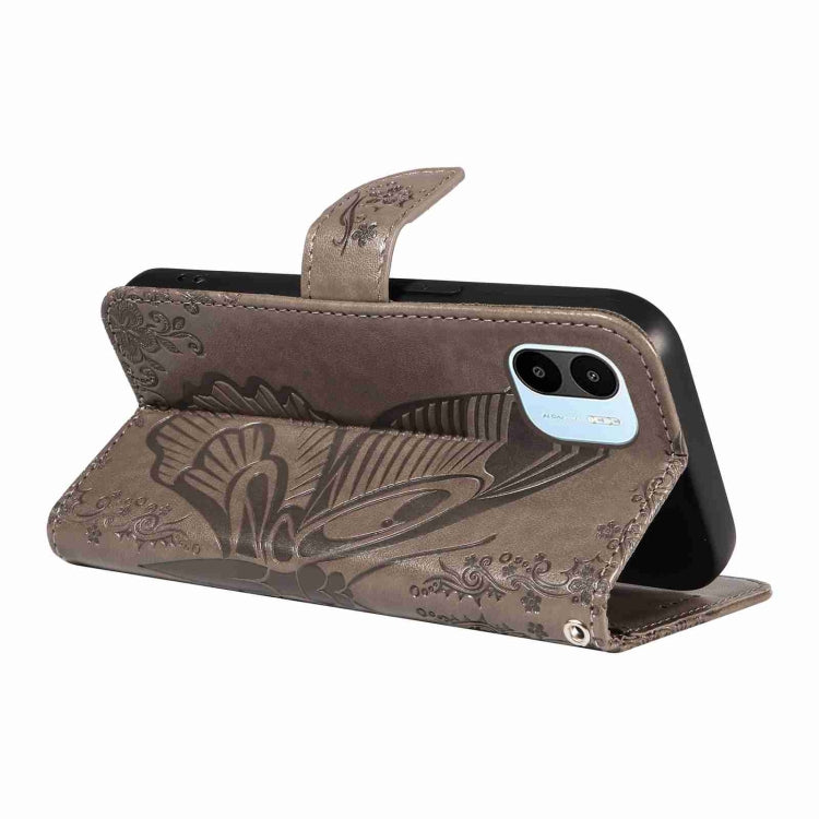 For Xiaomi Redmi A1 Swallowtail Butterfly Embossed Leather Phone Case