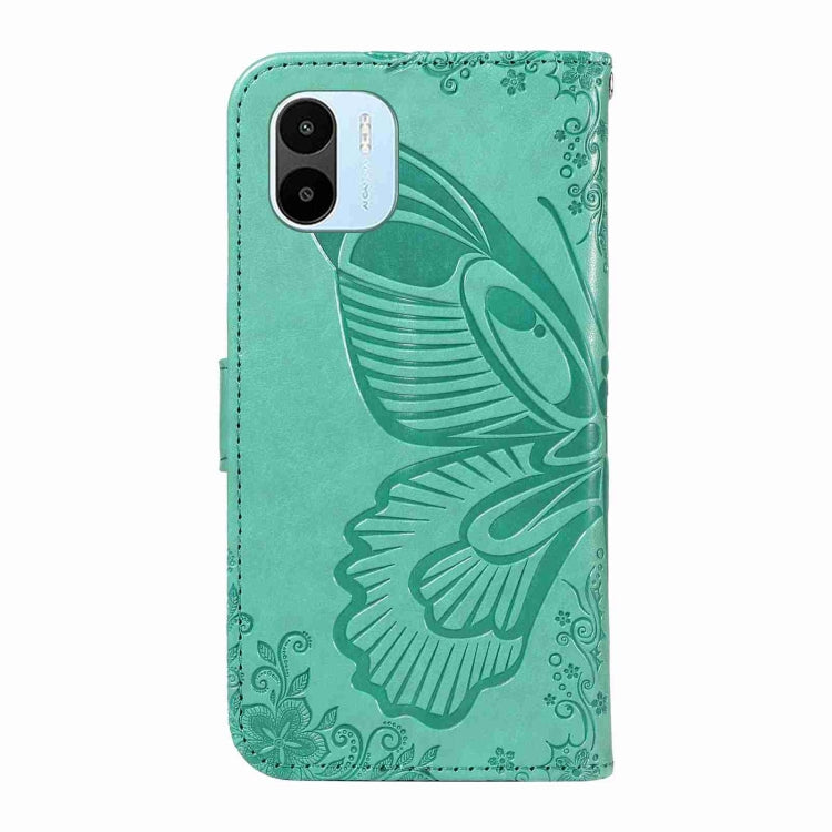 For Xiaomi Redmi A1 Swallowtail Butterfly Embossed Leather Phone Case