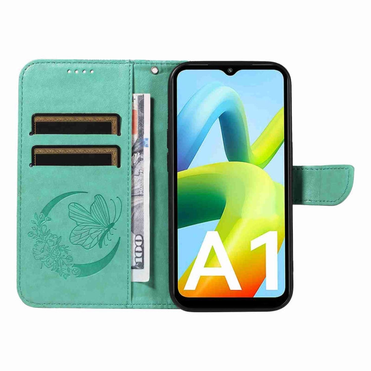 For Xiaomi Redmi A1 Swallowtail Butterfly Embossed Leather Phone Case