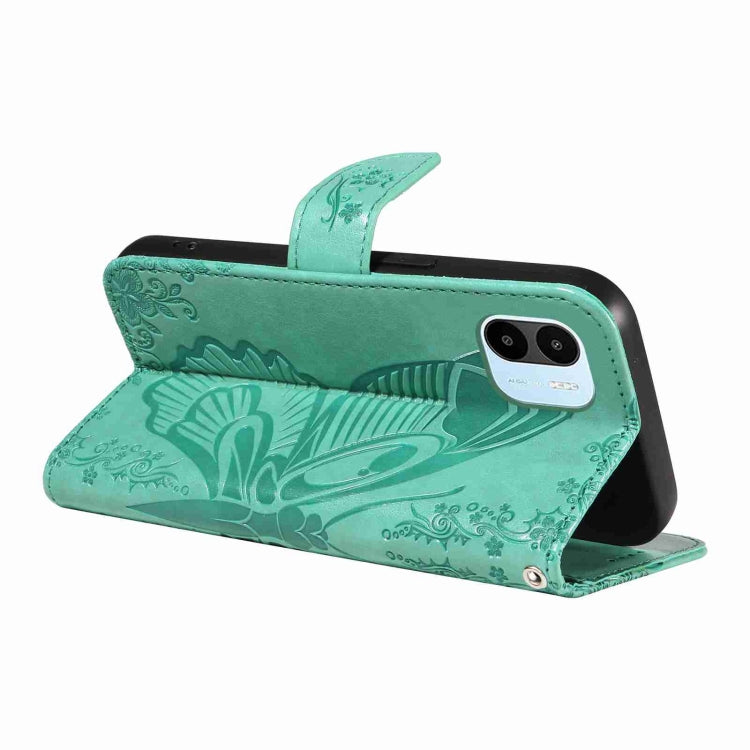 For Xiaomi Redmi A1 Swallowtail Butterfly Embossed Leather Phone Case