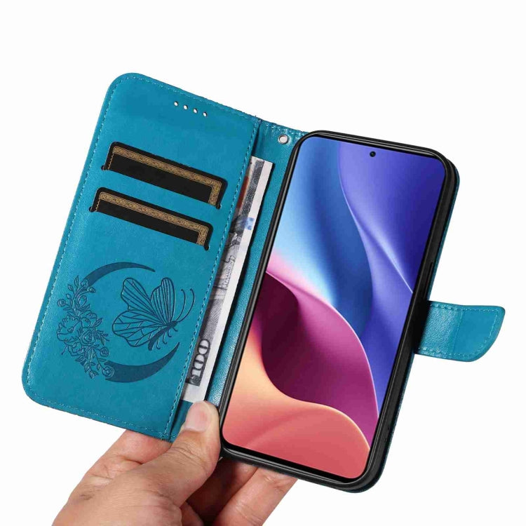 For Xiaomi Poco F3 / 11i Swallowtail Butterfly Embossed Leather Phone Case