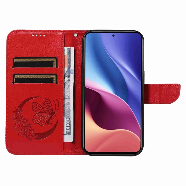 For Xiaomi Poco F3 / 11i Swallowtail Butterfly Embossed Leather Phone Case