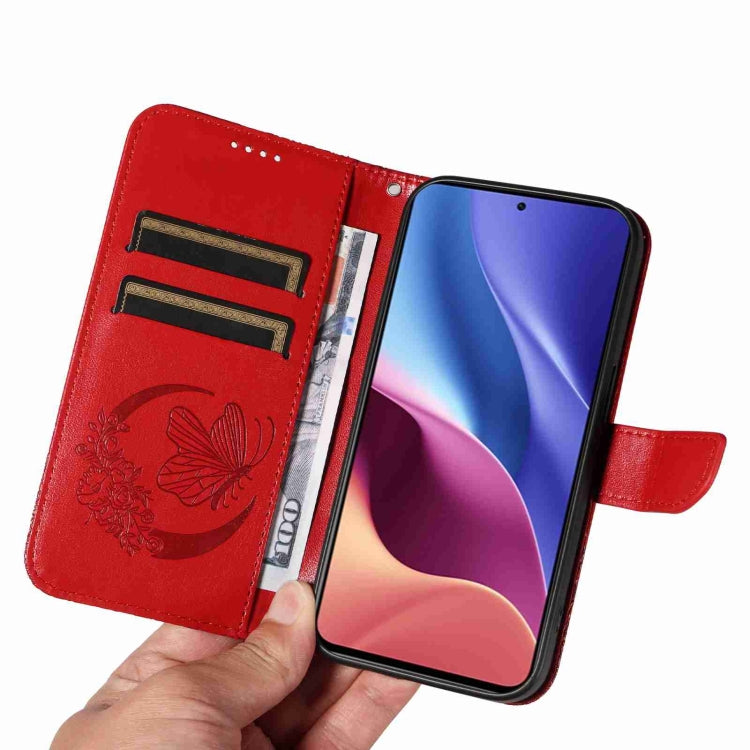 For Xiaomi Poco F3 / 11i Swallowtail Butterfly Embossed Leather Phone Case