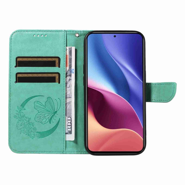 For Xiaomi Poco F3 / 11i Swallowtail Butterfly Embossed Leather Phone Case