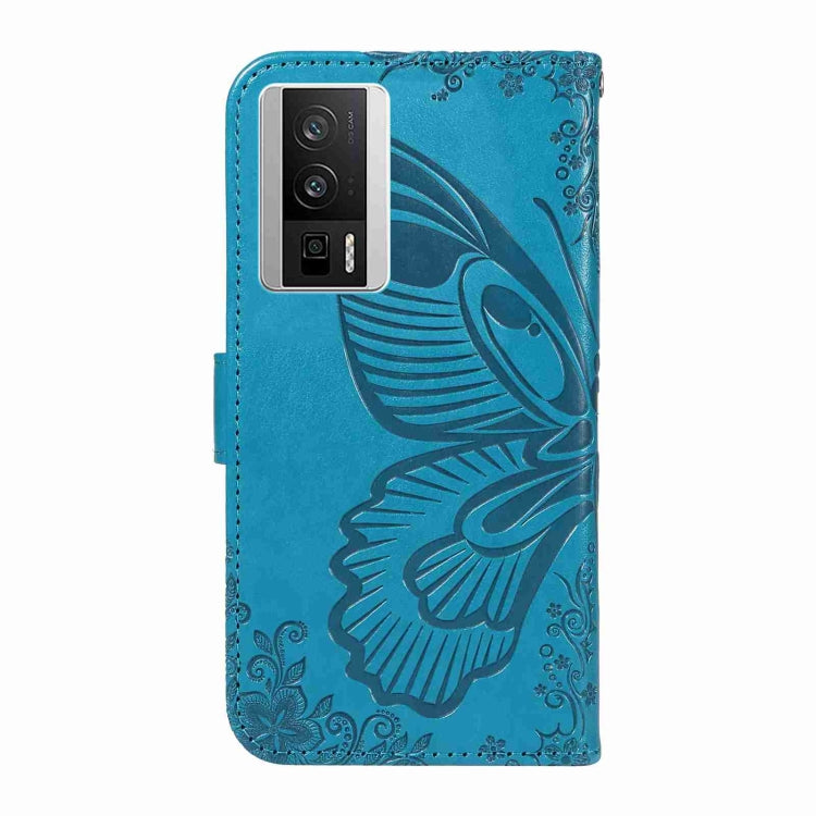For Xiaomi Redmi K60 / K60 Pro Swallowtail Butterfly Embossed Leather Phone Case