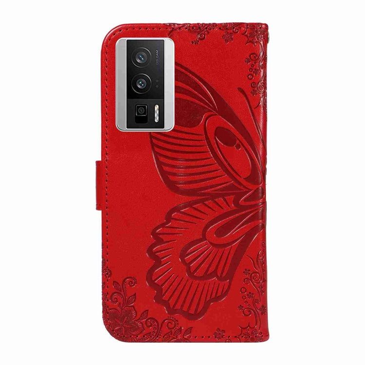 For Xiaomi Redmi K60 / K60 Pro Swallowtail Butterfly Embossed Leather Phone Case