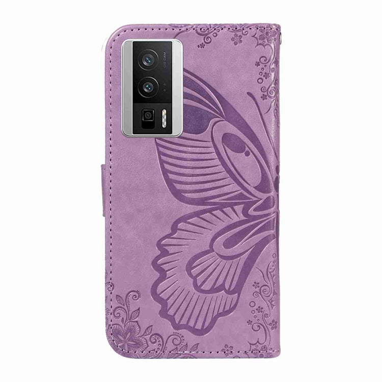 For Xiaomi Redmi K60 / K60 Pro Swallowtail Butterfly Embossed Leather Phone Case