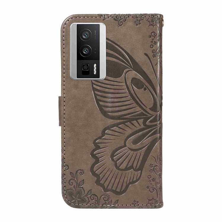 For Xiaomi Redmi K60 / K60 Pro Swallowtail Butterfly Embossed Leather Phone Case