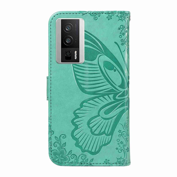 For Xiaomi Redmi K60 / K60 Pro Swallowtail Butterfly Embossed Leather Phone Case