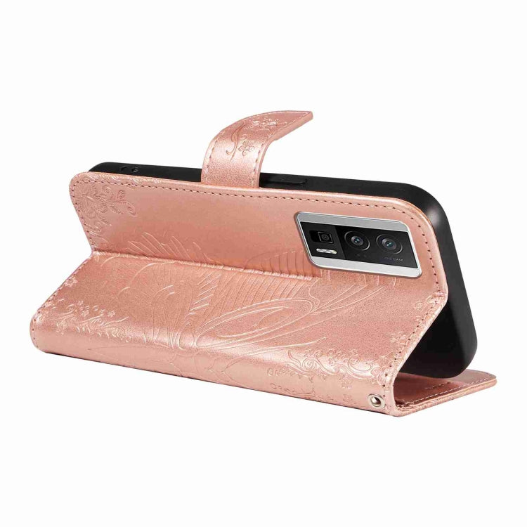For Xiaomi Redmi K60 / K60 Pro Swallowtail Butterfly Embossed Leather Phone Case