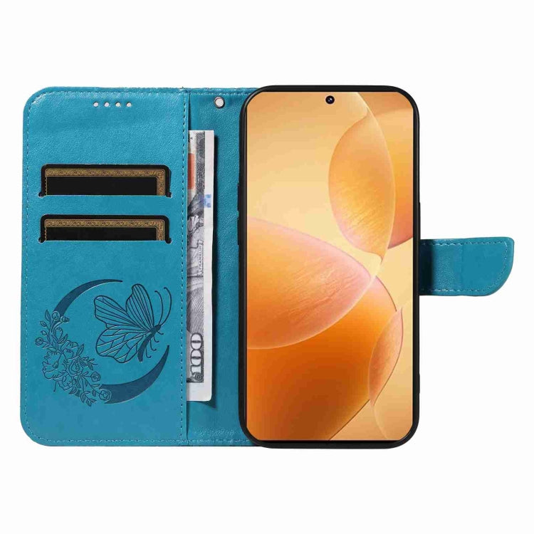 For Xiaomi Redmi K70E Swallowtail Butterfly Embossed Leather Phone Case