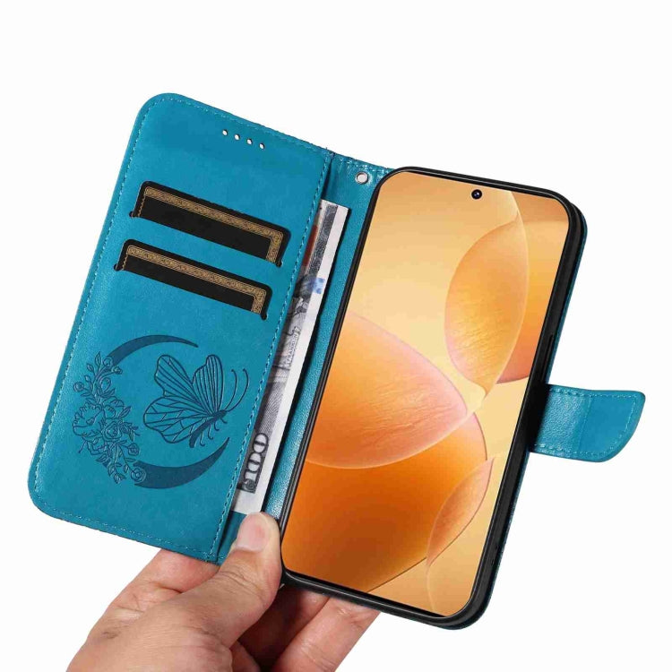 For Xiaomi Redmi K70E Swallowtail Butterfly Embossed Leather Phone Case