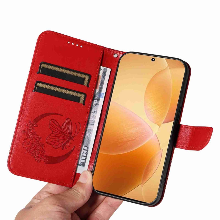 For Xiaomi Redmi K70E Swallowtail Butterfly Embossed Leather Phone Case