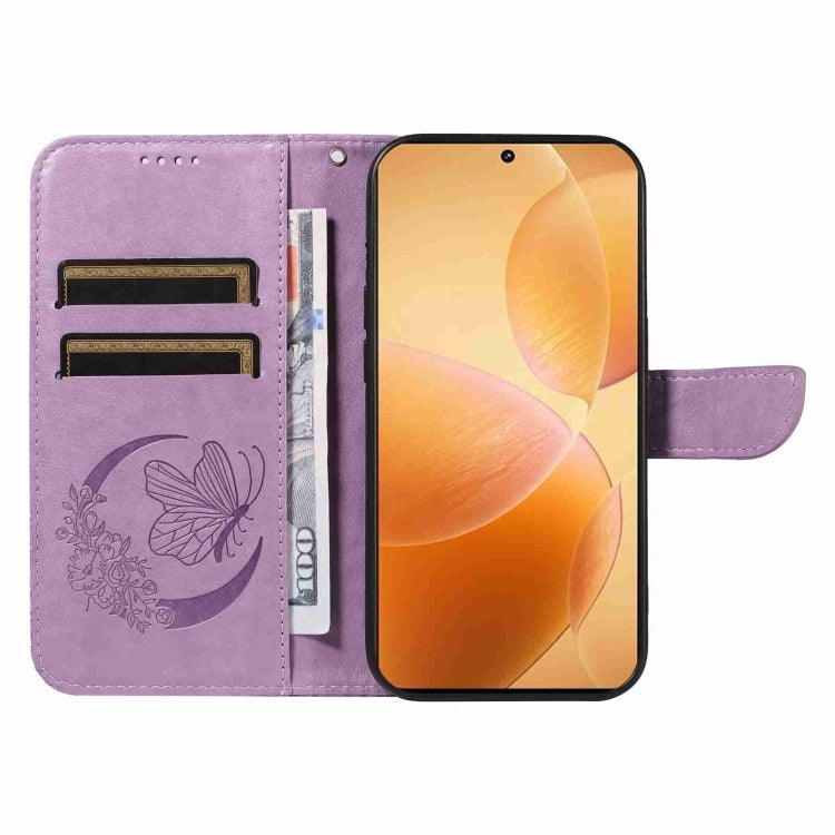 For Xiaomi Redmi K70E Swallowtail Butterfly Embossed Leather Phone Case